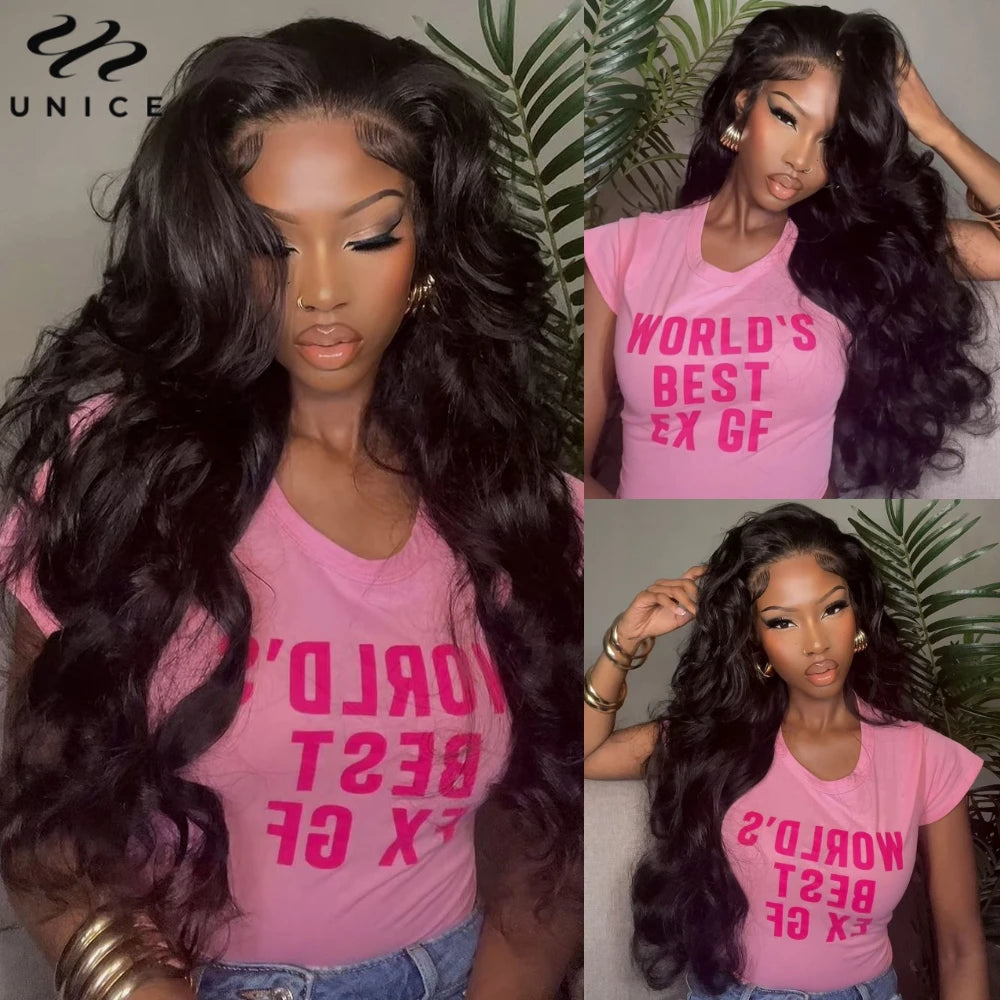 UNice Hair Body Wave Human Hair Bundles 2/3/4 PCS With 1PC Free Part 4x4 Lace Closure or 13x4 Lace Frontal