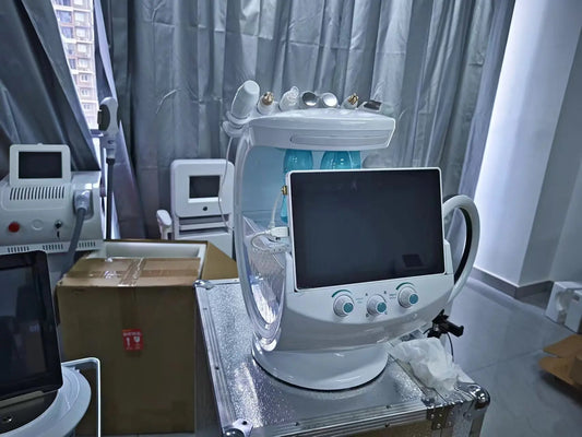 7-in-1 Hydro Facial Skin Care Machine Ultrasonic Rejuvenation Dermabrasion Hyperbaric Oxygen Facial Device for Deep Cleansing