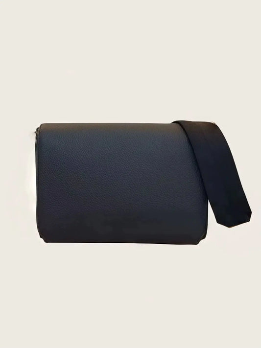 2026 New Style Men's Must-Have Classic Handbag/Crossbody/Shoulder Bag/Messenger Bag, Black Leather, Durable, 25^8*17cm