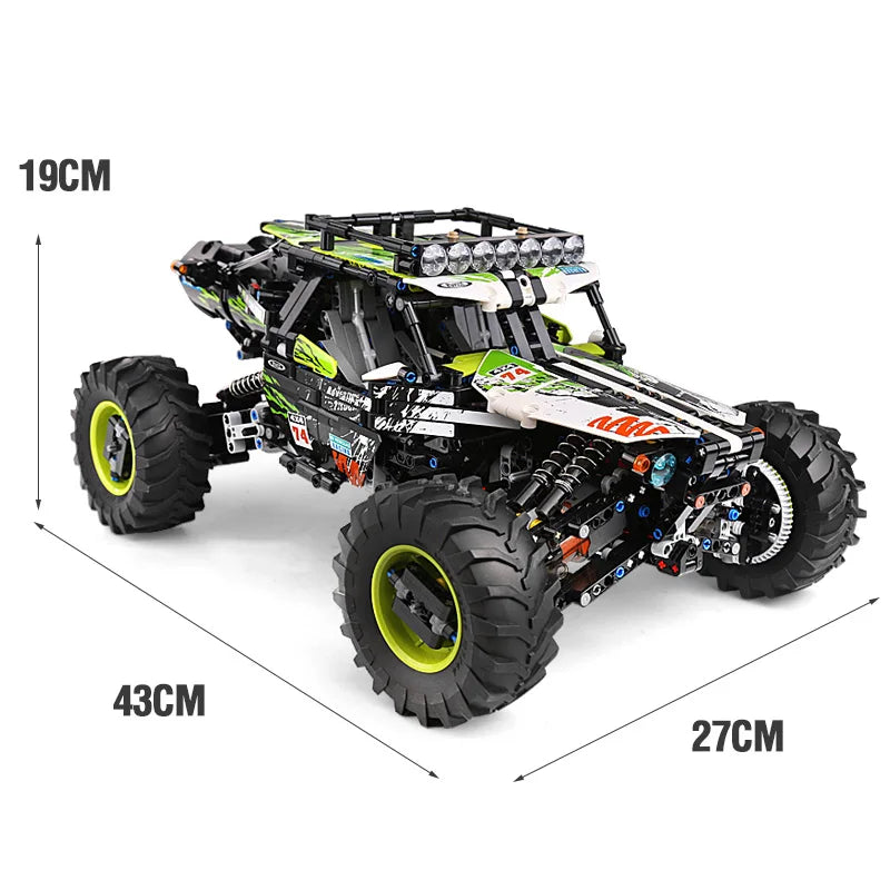 Mould King Moc 18002 Buggy Remote Control All Terrain Off-Road Climbing Truck Car Fit Building Blocks Bricks Toy Christams Gift