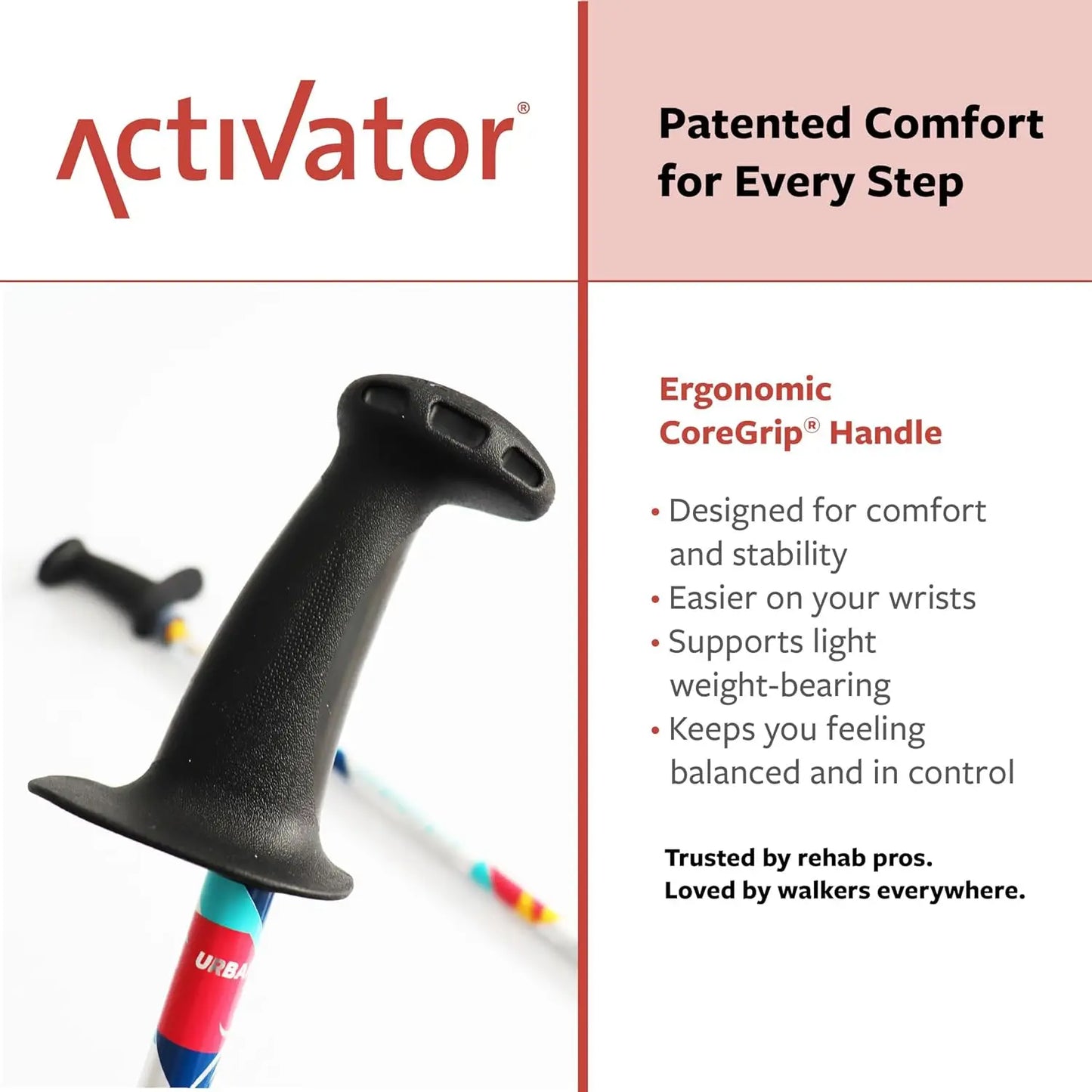 Adjustable Lightweight Nordic Walking Sticks for Rehab & Fitness - Collapsible Aluminum Poles with Ergonomic Grip