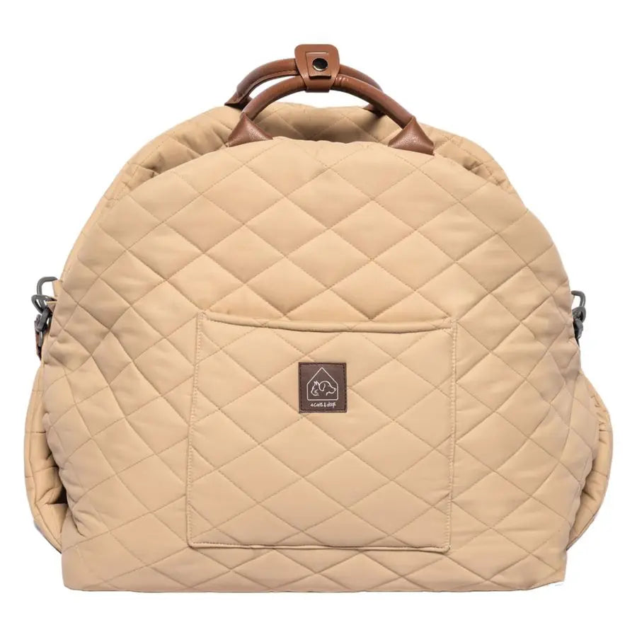 Mew Travel Pet Bed Soft Carrier for Small Dogs amp Cats, WaterResistant Quilted Shell, Adjustable Belts for Car Travel, AntiSlip