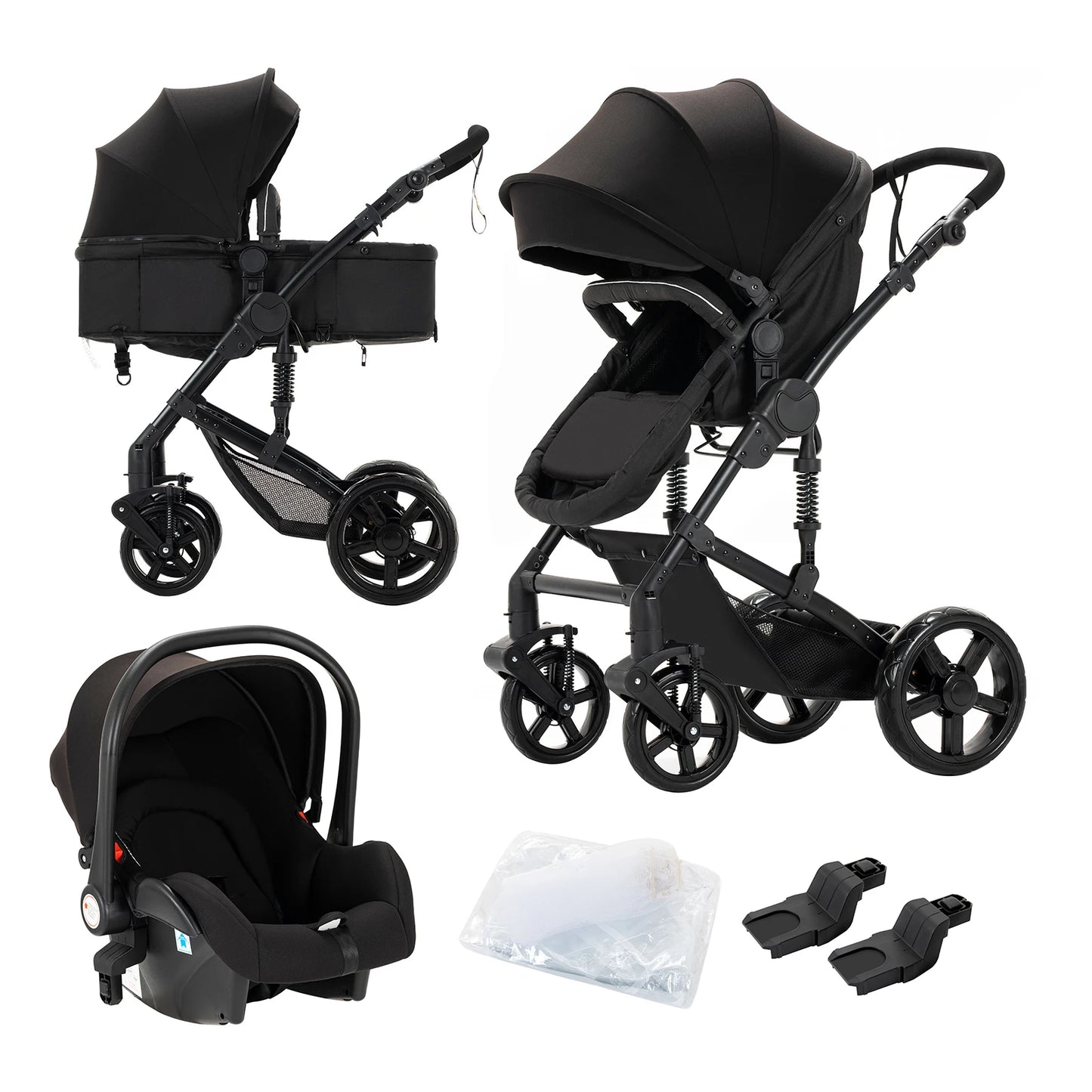Baby stroller 3 in 1 light carts Newborn Infant baby pram baby strollers with four wheels stroller for luxury baby folding car