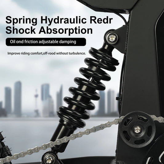 Electric Mountain Bike for Adults, 3000W E-bike , 45 MPH & 60 Miles Range, 60V 25AH Removable Battery Dual Shock Absorber E Bike