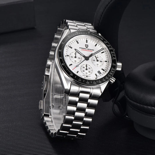 PAGANI DESIGN V5 PD1701 Moon Watches Luxury Quartz Watch For Men Sport Speed Chronograph AR Sapphire glass 100M Waterproof 2025