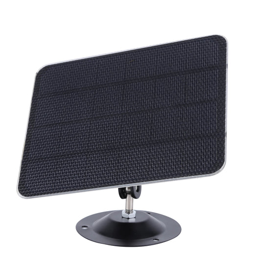 10W 5V Solar Panel Charger Micro USB+Type-C 2 in 1 Portable Solar Cells Charger for Outdoor Security Camera Home Light System