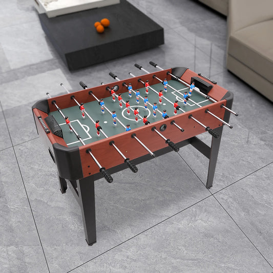 47.2in Foosball Game Table Soccer Table Game football Game Competition Sized Set with Scoreboard Ball Storage Box Entertainment