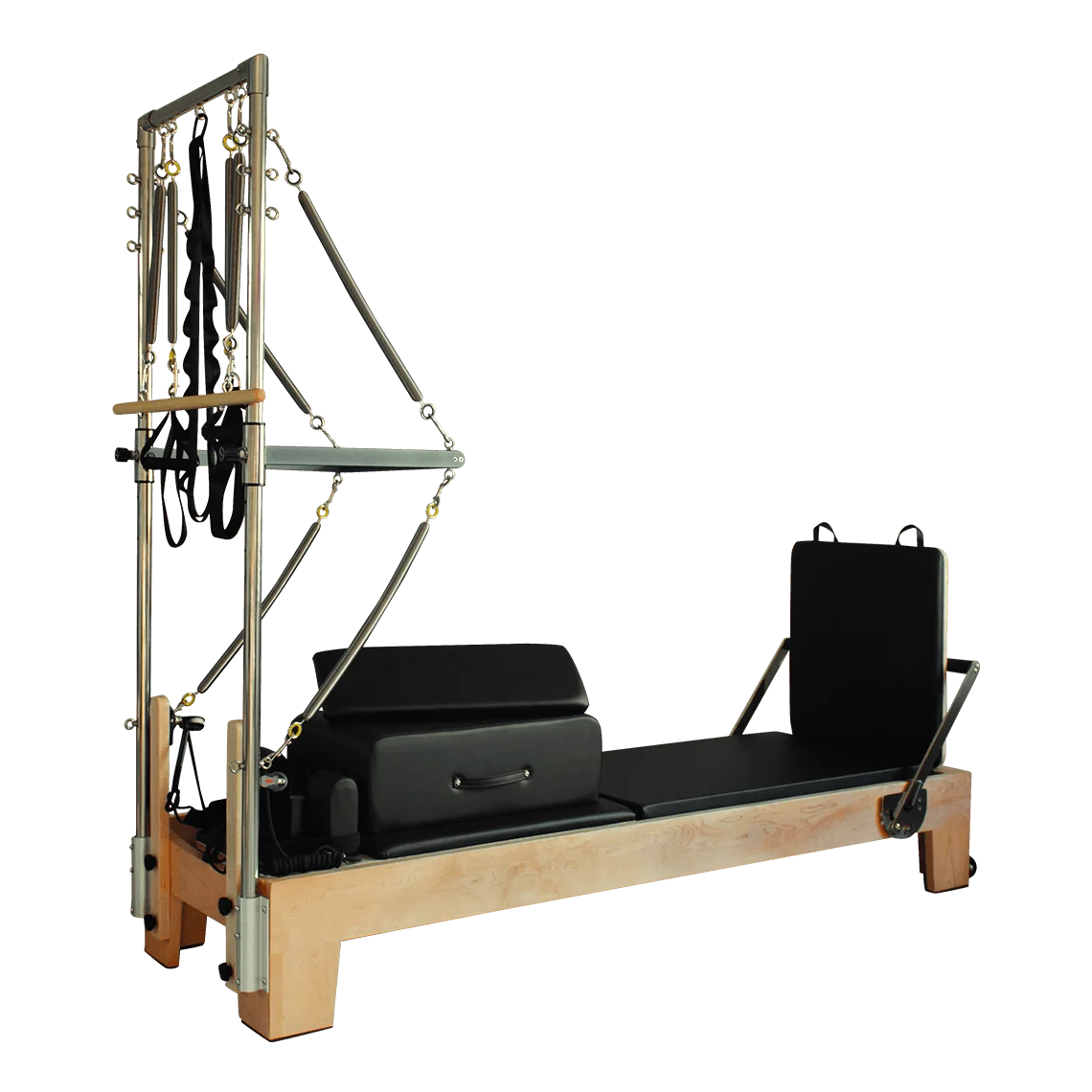 YTYIN Custom High Quality Equipment Maple Wood Pilates Reformer With Tower