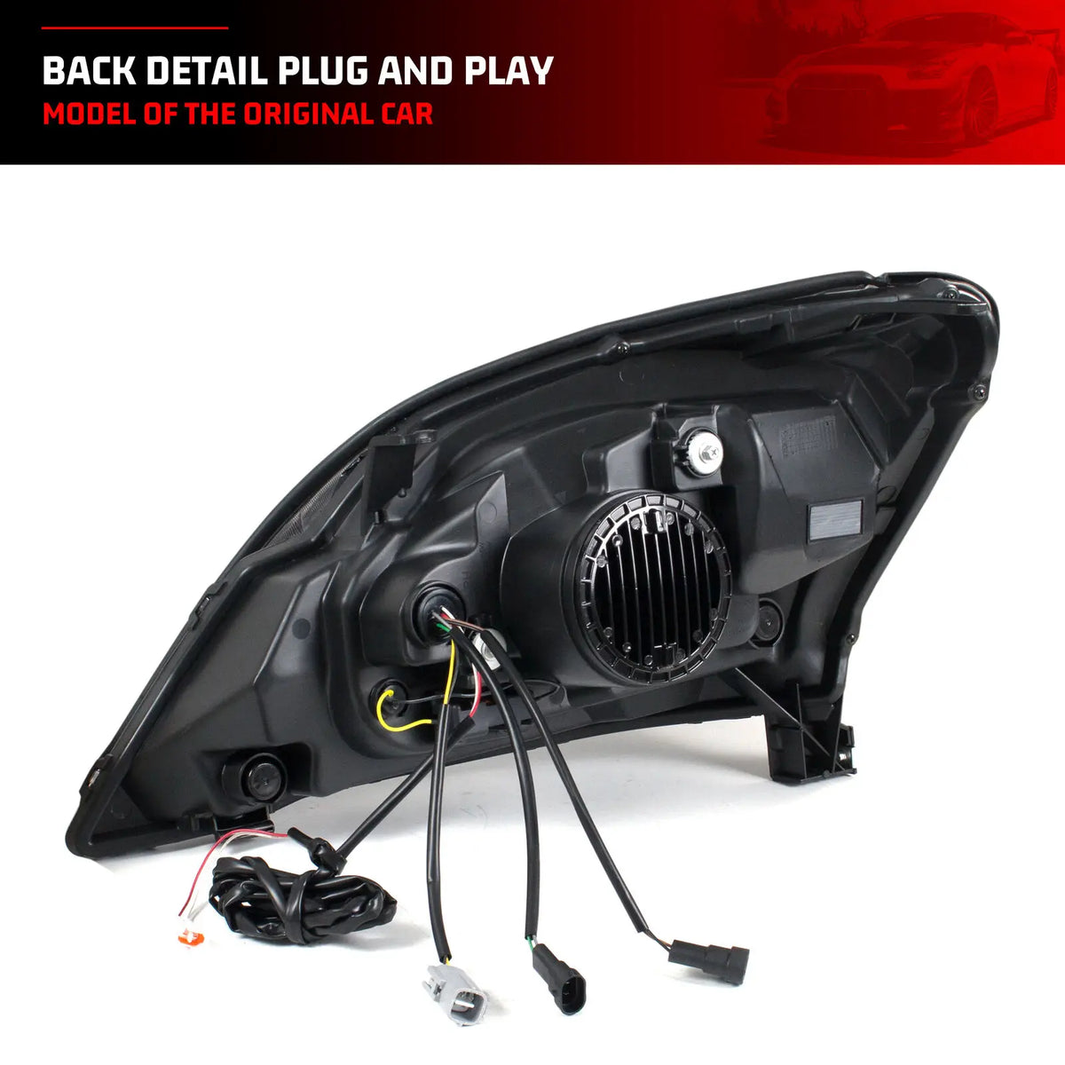 LED Headlights for Lexus GX470 2003-2009 Sequential Turn Signal Triple Projector DRL Black Housing Front Lamps Assembly