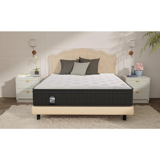 Mattress, 12 Inch Full Mattress in a Box with Gel Memory Foam and Pocket Spring, Medium Firm Feel, Cooler Sleep Pressure Relief
