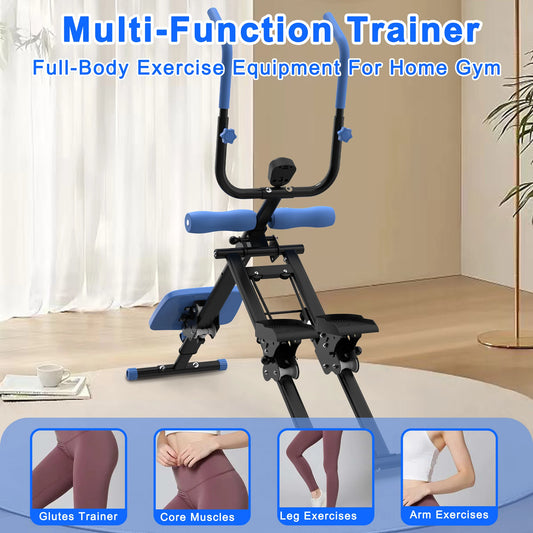 2-in-1 Stair Stepper & Ab Workout Machine – Multifunctional Home Gym Equipment