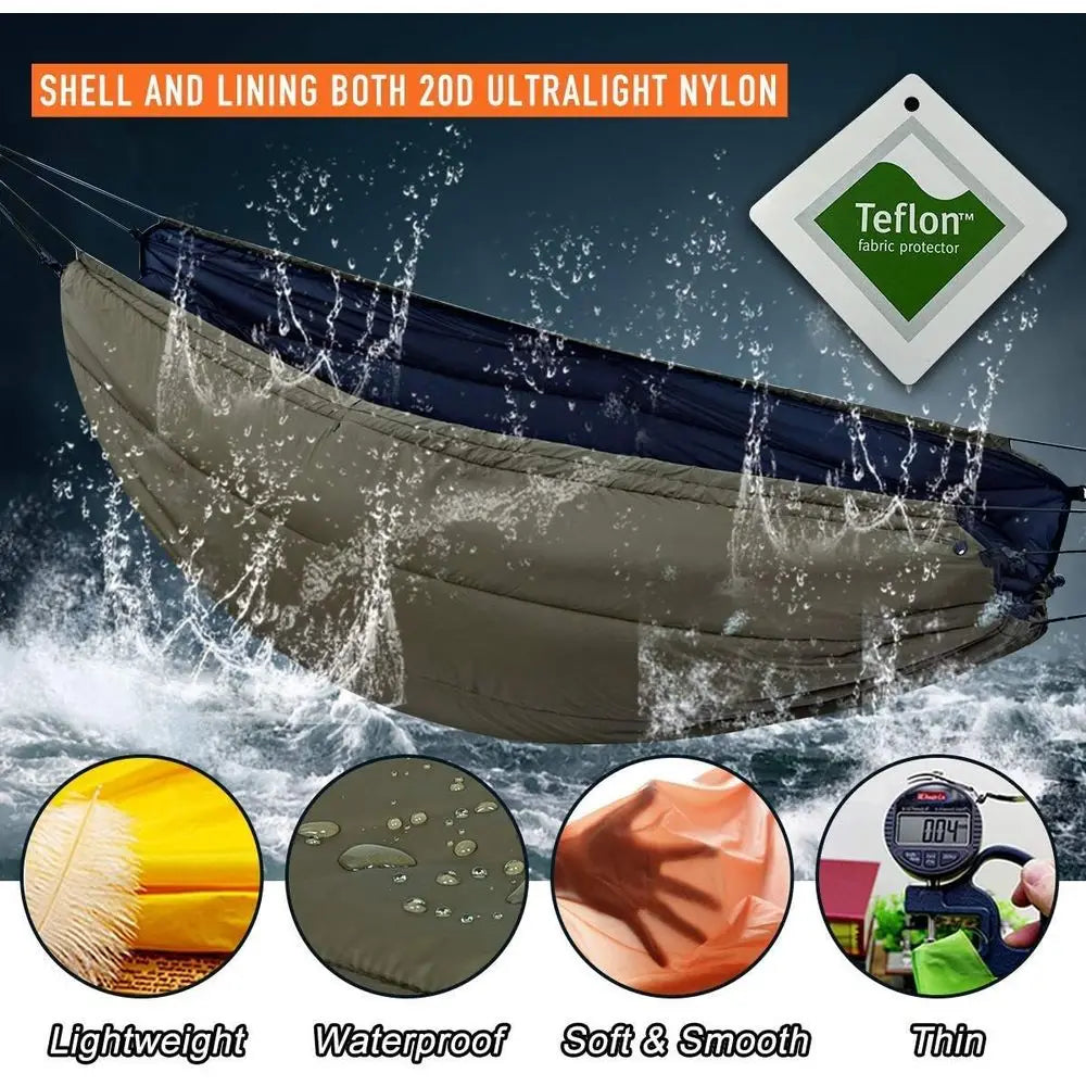 Winter Insulated Hammock Quilt for Outdoor Camping Adventures