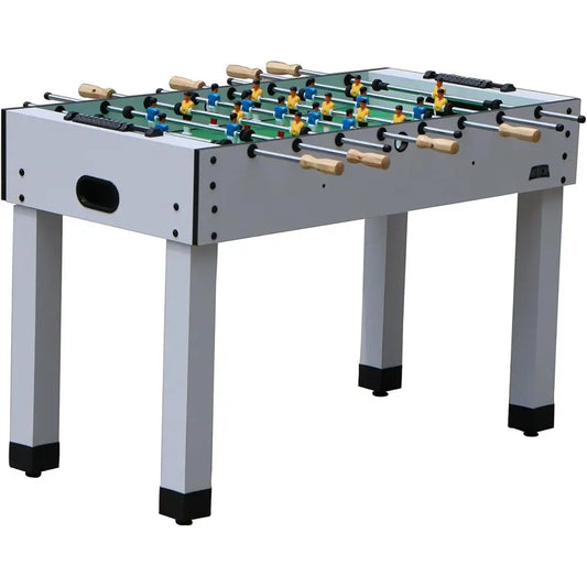 48 Foosball Table – Compact Indoor Foos Ball Table for Adults – Fuseball Futbolito Game with 2 Foosballs, Wooden Handles, Levele