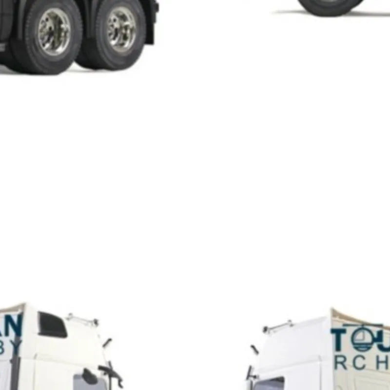 US Stock KIT RC 3Axles Highline Tractor Truck Motor Unpainted 1/14 Radio Control Cars Trailer Construction Vehicle DIY Model Toy