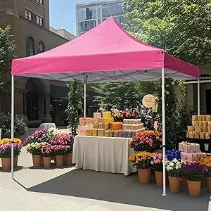 10x20 Heavy Duty Pop up Canopy Tent, Commercial Grade Instant Shelter with Wheeled Bag for Outdoor, Beach, Parties, Markets, 50