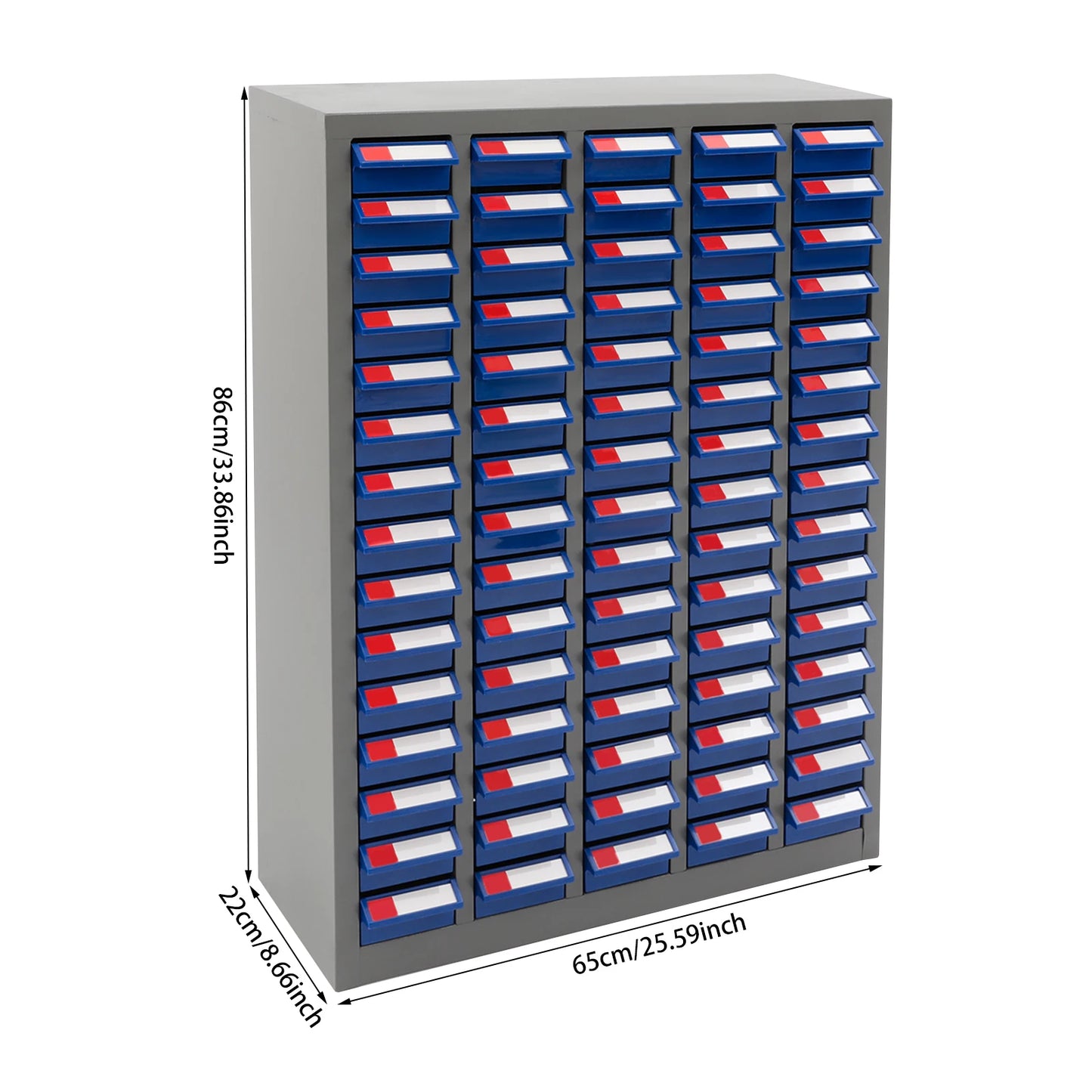 Parts Cabinet 75 Drawers Tool Cabinet Bolt and Nut Tool Storage Box for Garage Office Warehouse