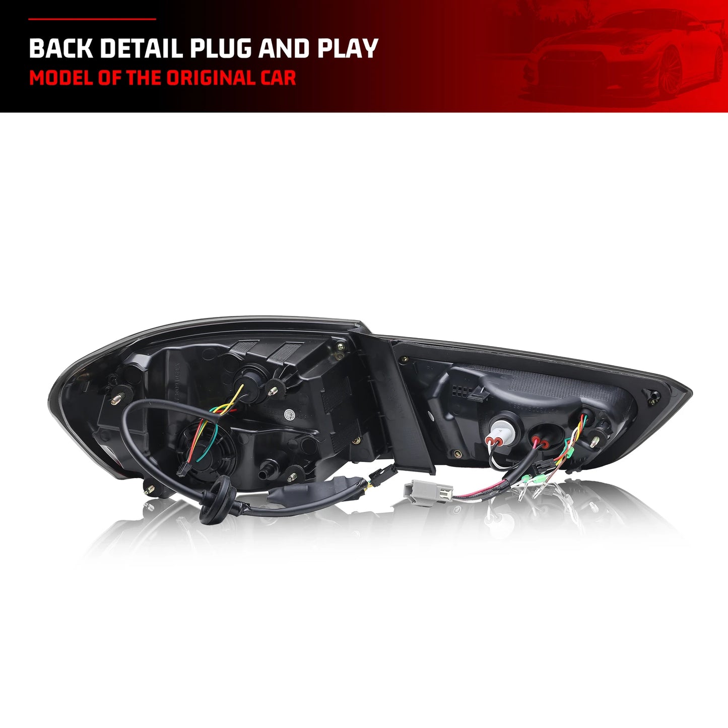 LED Tail Lights for Chevrolet Chevy Malibu 2019-2025 LS LT RS Sequential Blinker Start-up Animation Black Rear Lamps Assembly