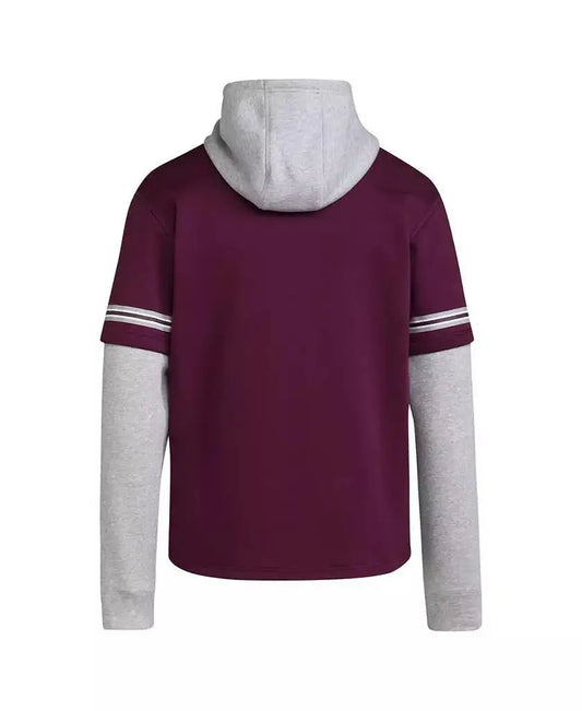adidas | Men's Maroon Mississippi State Bulldogs Pullover Baseball Jersey Hoodie