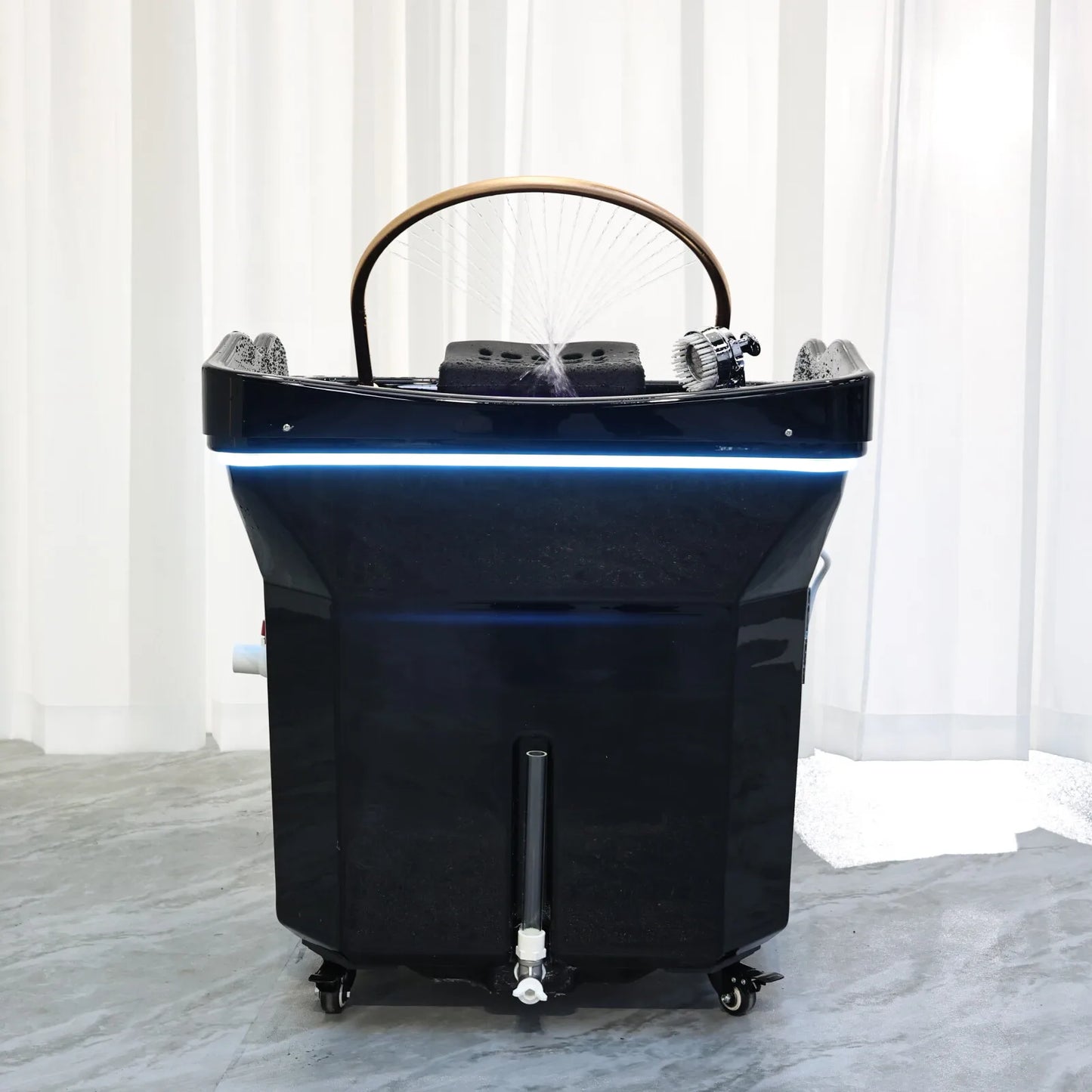 Head SPA Shampoo Basin with 60L Water Storage Tank, Water Heating, No Need to Connect Water Pipe, Water Cycle Hydrotherapy