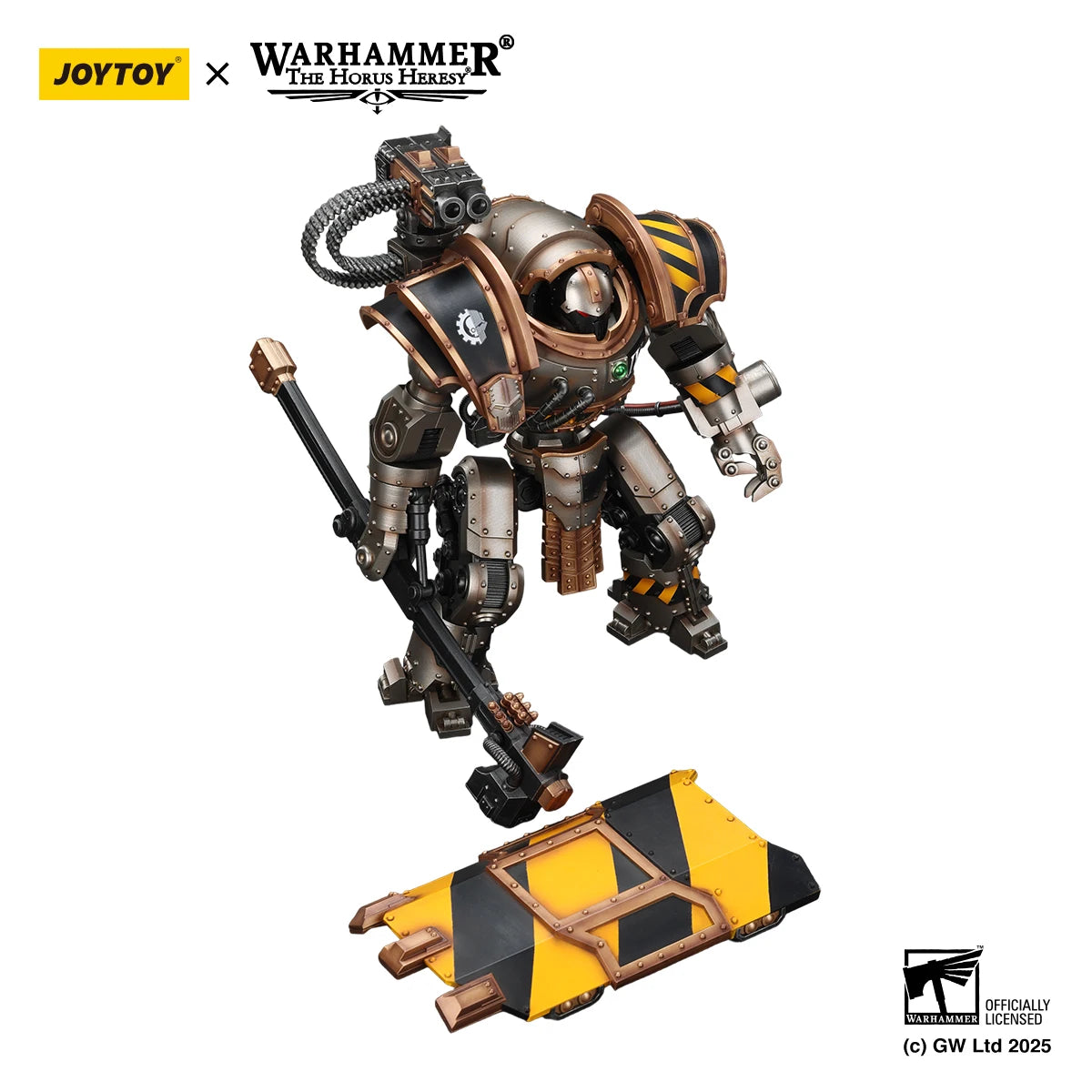 JOYTOY Warhammer 30K 1/18 Action Figure Iron Warriors Iron Circle Domitar-Ferrum Class Battle-automata Anime Military Model
