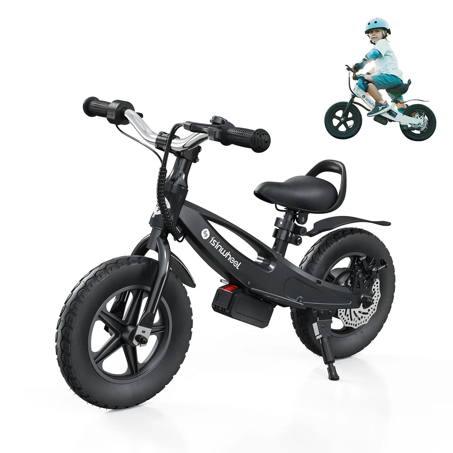 lsinwheel SK12 Children's Electric Bicycle 18V 2.5Ah Battery 150W Motor 12 inch tire Children E-bike