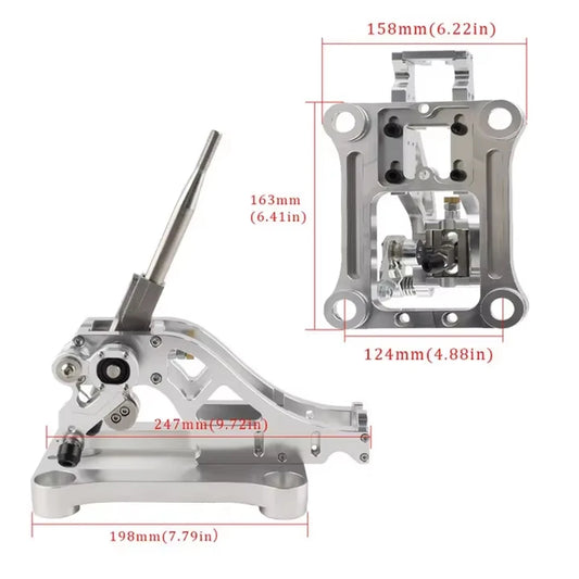 For Honda Acura Accord Billet Shifter Shift Box Upgrade Black For TSX CL 04-08 03-07 CM K24 04-08 Acura TL UA Interior Parts