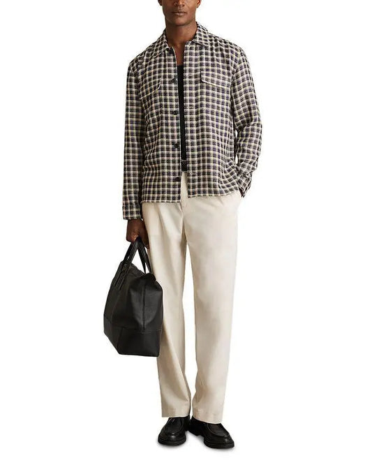 REISS | Regular Fit Textured Check Shirt