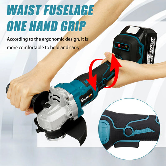 Drillpro 4 in 1 Professional Tool Set 800N.M Electric Wrench, Hammer, Power Drill Machine, Angle Grinder For 18V Battery