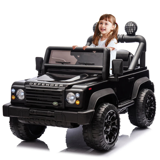 Licensed 2015 Land Rover Defender 90,24V Kids Ride On XXL Car W/Parents Control,2wd,Four-wheel suspension,Bluetooth,MP3,Music