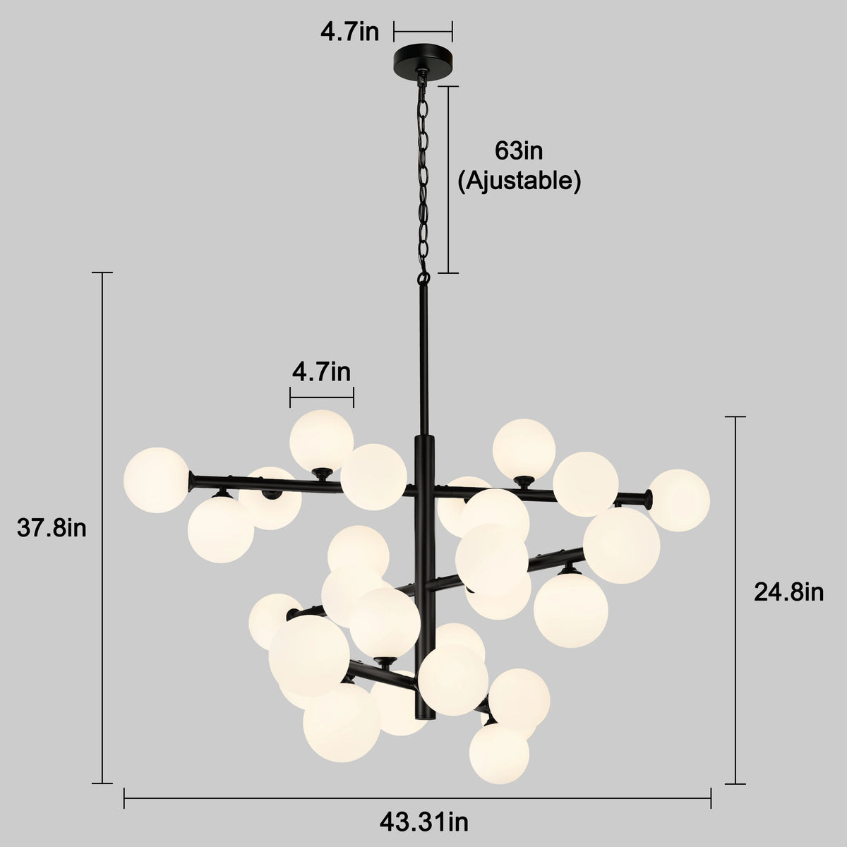Modern Glass Ball Ceiling Chandelier Modern Chandelier Kitchen Indoor Lighting Chandelier Bedroom Dining Room Home Decor Pendant Lamp