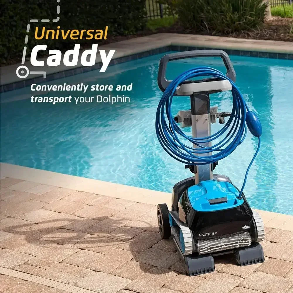 Nautilus CC Automatic Robotic Pool Vacuum Cleaner, Cleaning, Never Charging, Includes Caddy or Easy Transport and Storage, Ideal