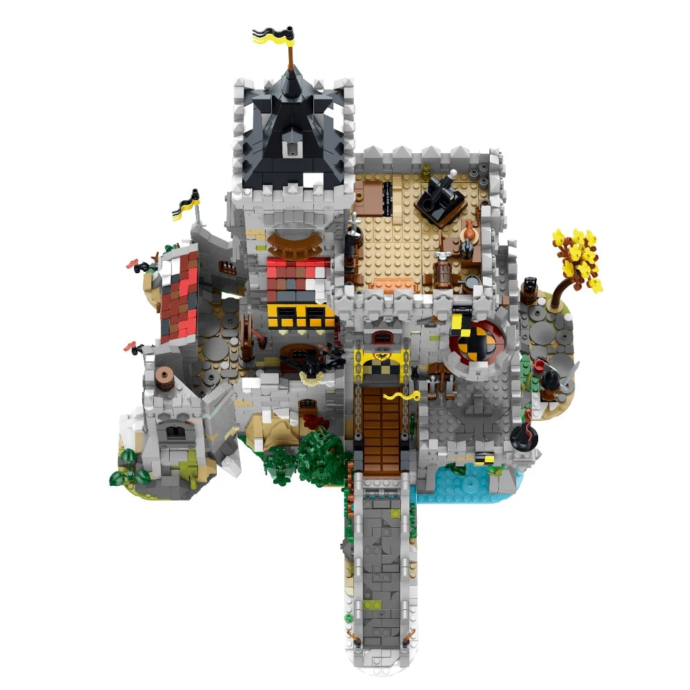 4961PCS Creative Expert King of Crows Castle Building Blocks Set Medieval Fortress Model Assembly Toys for Adults Kids Gift