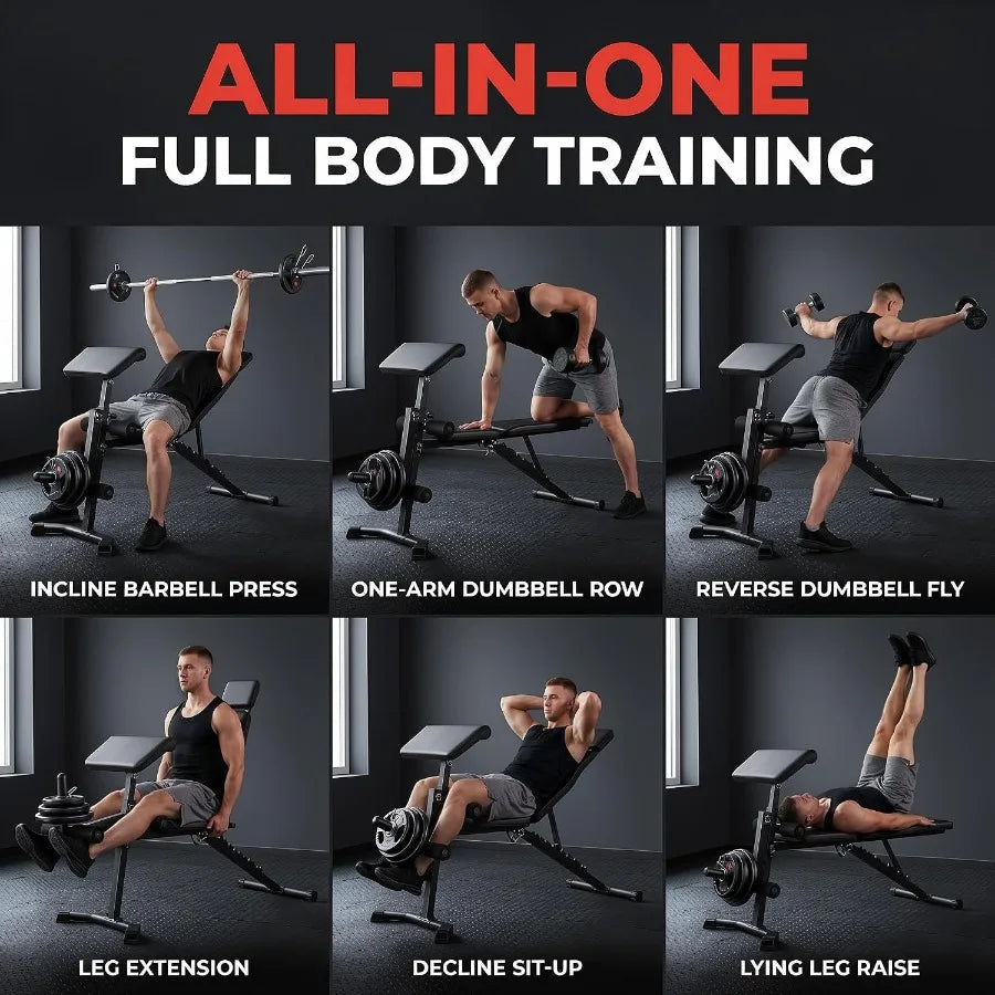 Adjustable Weight Bench for Home Gym