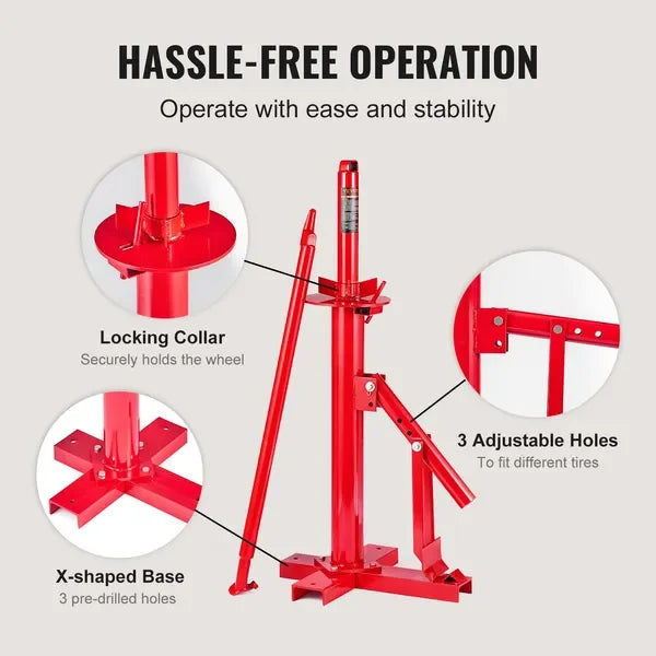 VEVOR Manual Tire Changer, Portable Hand Bead Breaker Mounting Tool for 203 - 406 mm Tires, Compatible with Car Truck Trailer, T
