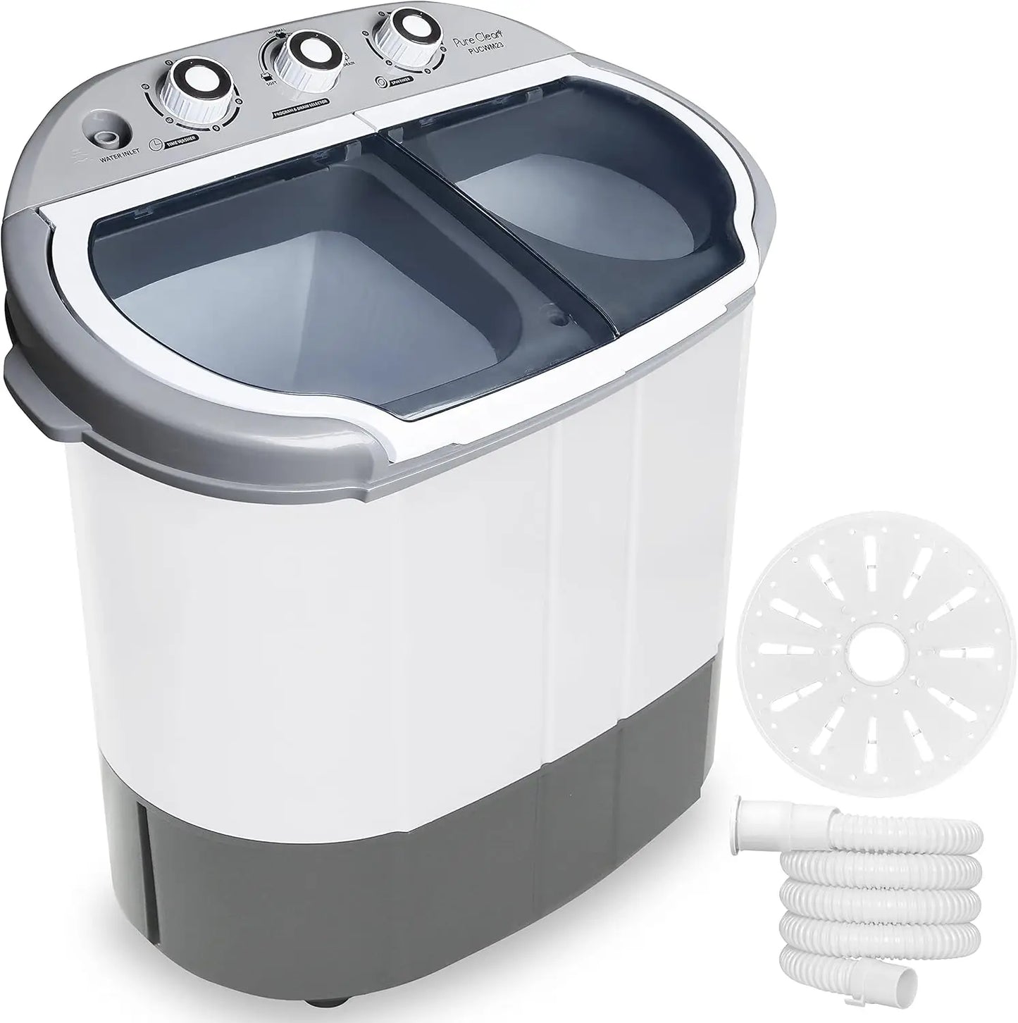 Portable 2-in-1 Washing Machine & Spin-Dryer, Top-Loading, Energy-Efficient, No Plumbing Needed, 2FT Drain Hose
