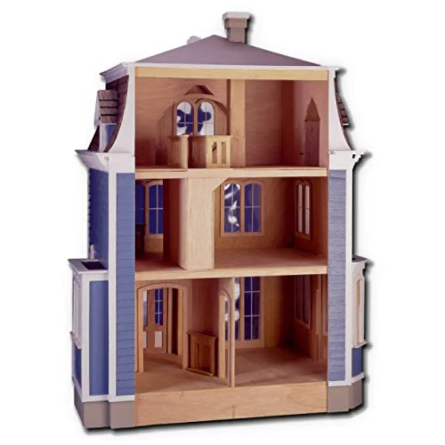 Dollhouse Kit - 1 Inch Scale, 25" W x 20" D x 34" H
