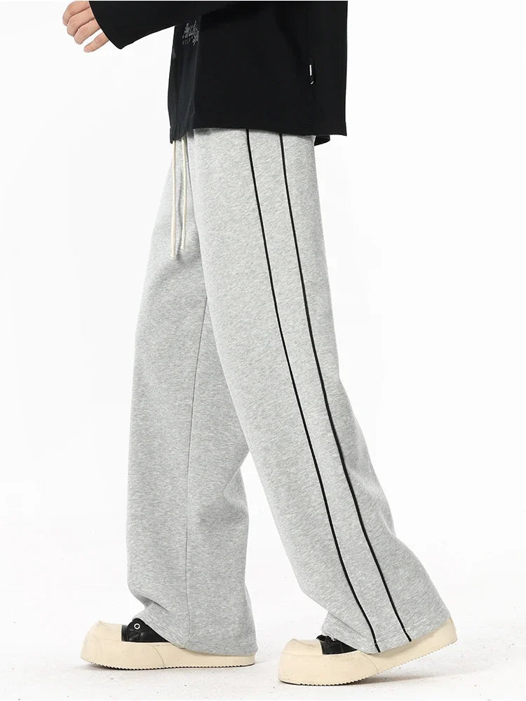 2025 Autumn Men Sweatpants Baggy Joggers Cotton Korean Sports Pants Neutral Loose Outdoor Jogger Fitness Trouser