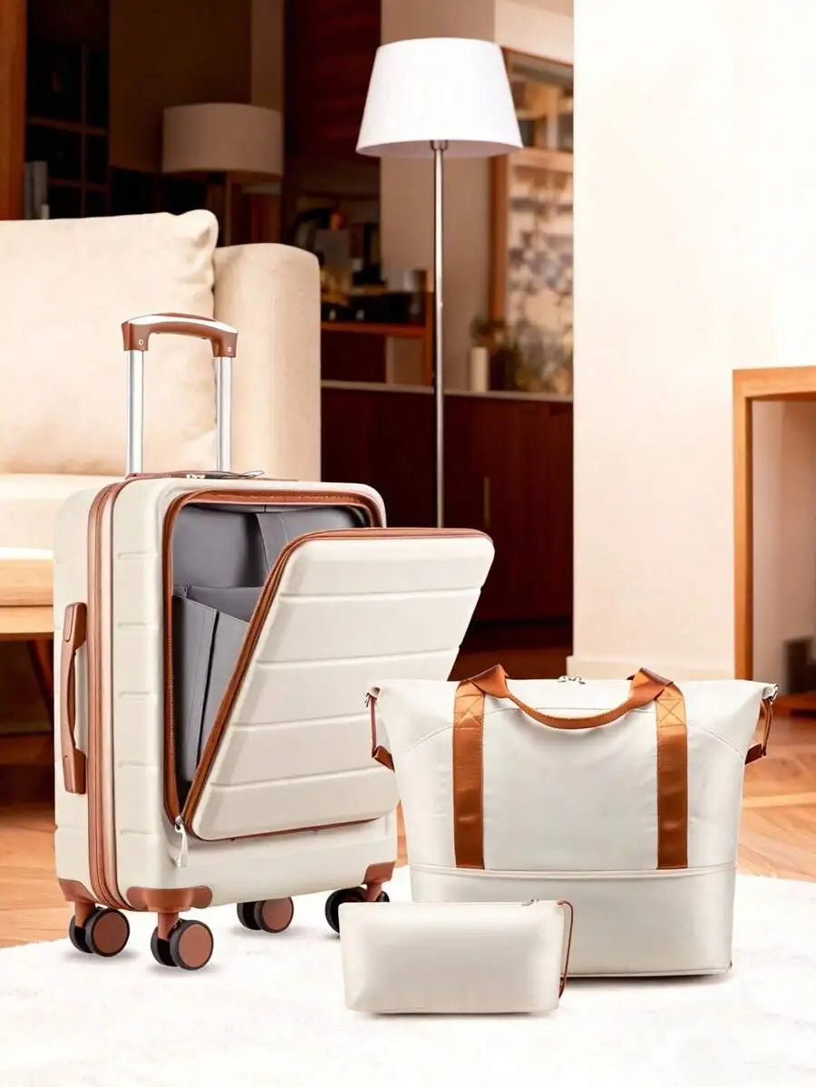 1 Piece /3 Pieces /5 Piece Luggage Sets, Hardside Suitcase With Wheels - Spinner Wheels, TSA Lock, Includes Toiletry Bag Luggage