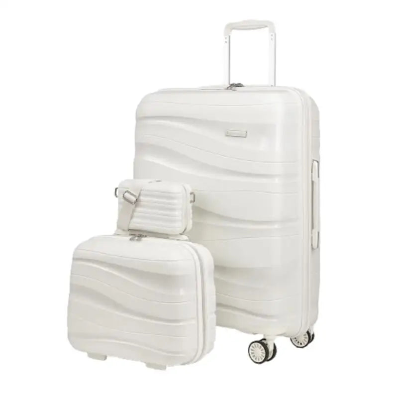 Melalenia 3-Piece 20 inch Carry-on Luggage Set, Expandable Lightweight Durable Travel Suitcase with TSA Lock, Spinner Wheels