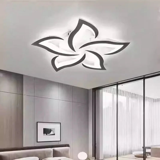 Modern LED Acrylic Creative Energy-saving Ceiling Light Dimming Remote Control Suitable for Bedrooms Living Rooms Dining Rooms