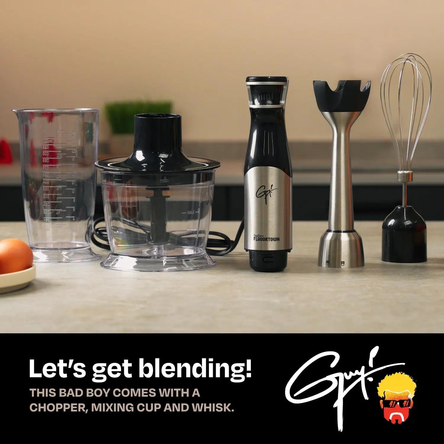 Immersion Blender 400W with DynamicShaft, One-Hand Speed Control for Soups, Sauces, Smoothies, Baby Food – Hand Blender & Electr