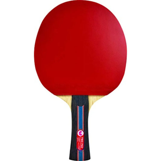 B702FL Shakehand Table Tennis Racket China Series Powerful Carbon Blade and Rubber Combination with Racket Case Recommended for