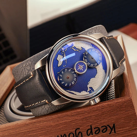 OBLVLO men's mechanical watches, fully automatic classical style business men's watches, men's timepieces, novel men's watches