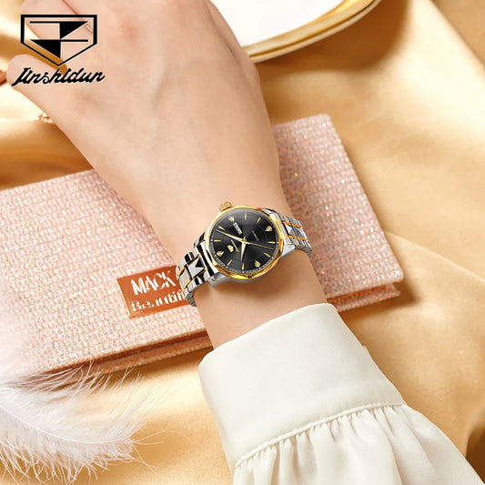 JSDUN Original Women's Mechanical Watch Business Elegant MIYOTA Imported Movement Luxury Automatic Wrist Watch for Women