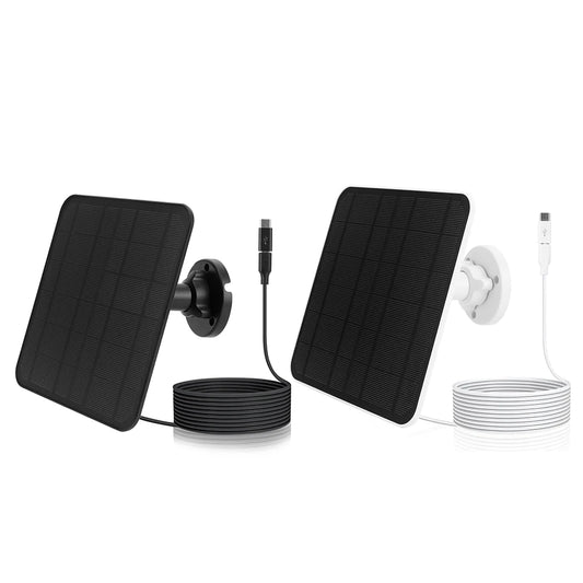 20W/10W 5V Solar Panel Waterproof Micro USB+Type-C Wall Mount Solar Charger For EufyCam 3(S330)/ 3C(S300)/2/2C/2 Pro Camera New