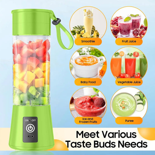 2025 Upgraded Portable Smoothie Blender - Type-C Rechargeable, 13oz Travel Blender, 20,000Rpm, BPA-Free, Ideal for Gym & Office