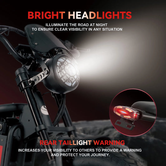 BAOLUJIE DM01 Electric Bike for Adult 2000W Motor Electric Bike 60V 30AH Moto 42MPH City Commuter Electric Bike【1 Year Warranty】