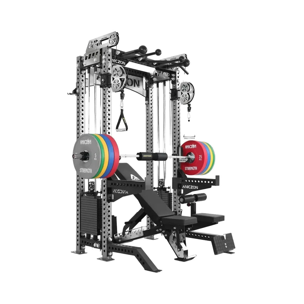 2025 Commercial Power Rack Combo-Functional Trainer Smith Machine Heavy Duty Gym Equipment For Fitness Centers