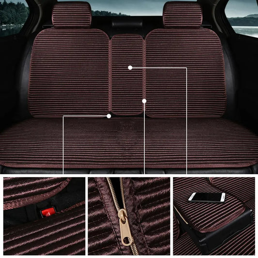 Cooling Rayon Car Seat Covers Full Set, Fit for Ford Escape, Edge, Focus, Fusion, Mustang Mach-E, Maverick, EcoSport, Taurus