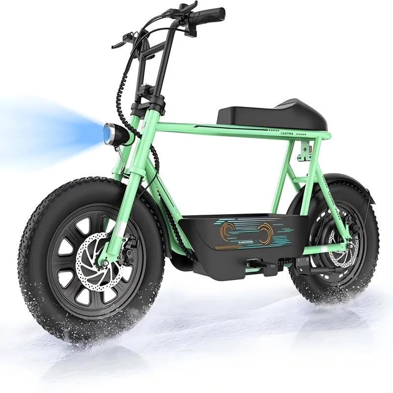 Peak 1200W Electric Scooter with Seat, 16 Inch Fat Tire Electric Scooter for Adults and Teens, E Scooter for Basket Commuting